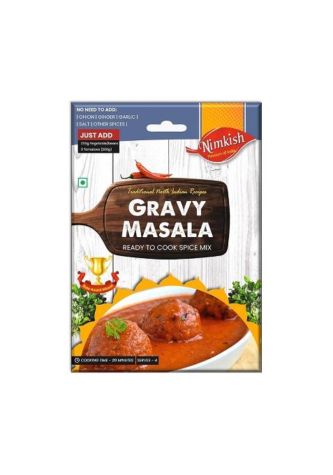 Nimkish Gravy Masala 60G (Pack Of 2, 30G Each), Ready To Cook Spice Mix, Easy 3 Step Recipes, Complete Premix