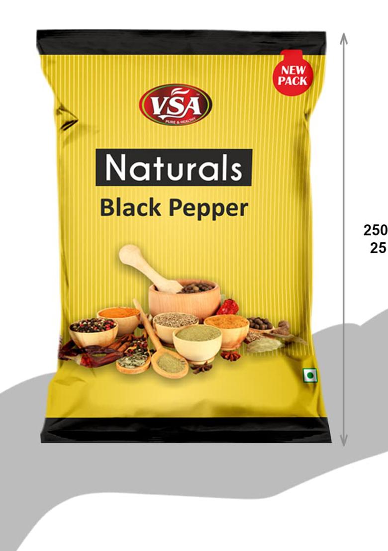 Vsa Naturals Black Pepper Whole_Kali Mirch_Golki 500Gm