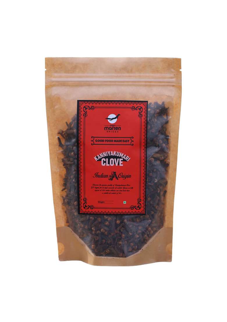 Nilgiri Marten Spices Kanniyakumari Cloves | 21% Oleoresin Content, Natural & Pure No Added Colors Preservatives Laung, Lavangam, Sabut Khade Masale, Grampu Krambu, For Strong Immunity Diabetes Single Origin (250G) - Indya
