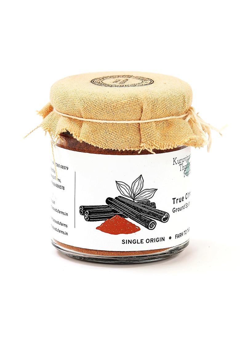 Kuruvinakunnel Tharavadu Farms True Cinnamon Powder/ Ground Spice (Organically Grown | Single Origin Farm To Table) 50 Gms