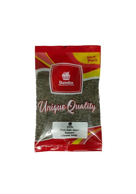 Gunvika Premium Whole Shahi Jeera - Shahjeera Caraway Seeds Black Cumin Siha Jira Kala Carum Carvi | Indian Spices & Masala 200Gm