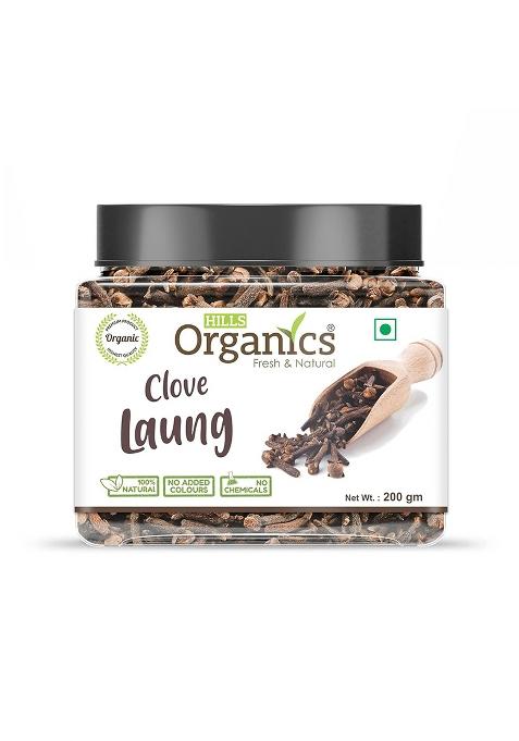 Hills Organics Cloves (Laung) - 100G | 100% Fresh & Natural Whole Raw Dried Clove Herbal Lavanga Labanga Krambu Lavangalu Strong Aroma
