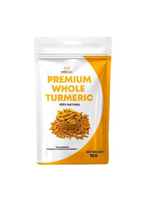 Mobile Chakki Whole Turmeric Sticks | Sabut Haldi Gatiya 100% Natural & Premium Raw Haldi, 0.2Kg