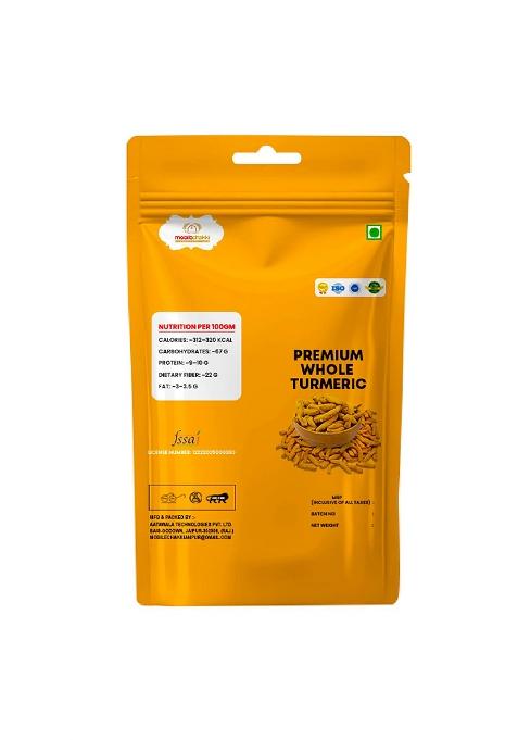 Mobile Chakki Whole Turmeric Sticks | Sabut Haldi Gatiya 100% Natural & Premium Raw Haldi, 0.2Kg