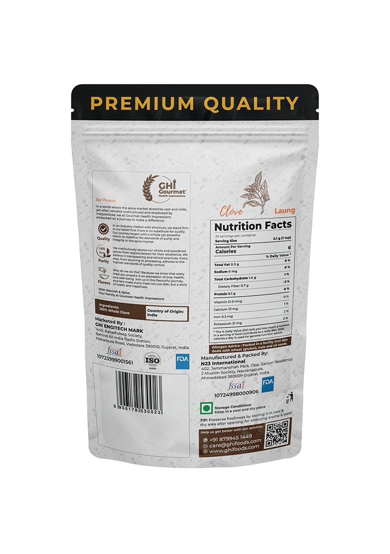 Gourmet Health Impressions Superior Grade Whole Clove (Laung) 50G
