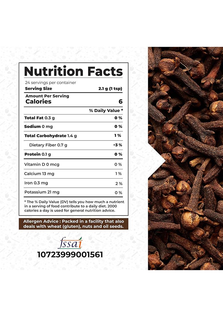 Gourmet Health Impressions Superior Grade Whole Clove (Laung) 50G