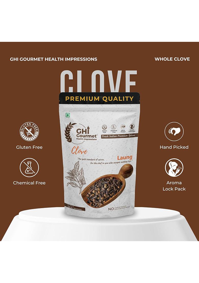 Gourmet Health Impressions Superior Grade Whole Clove (Laung) 50G