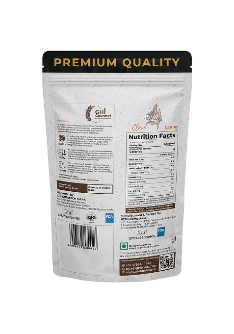 Gourmet Health Impressions Superior Grade Whole Clove (Laung) 50G