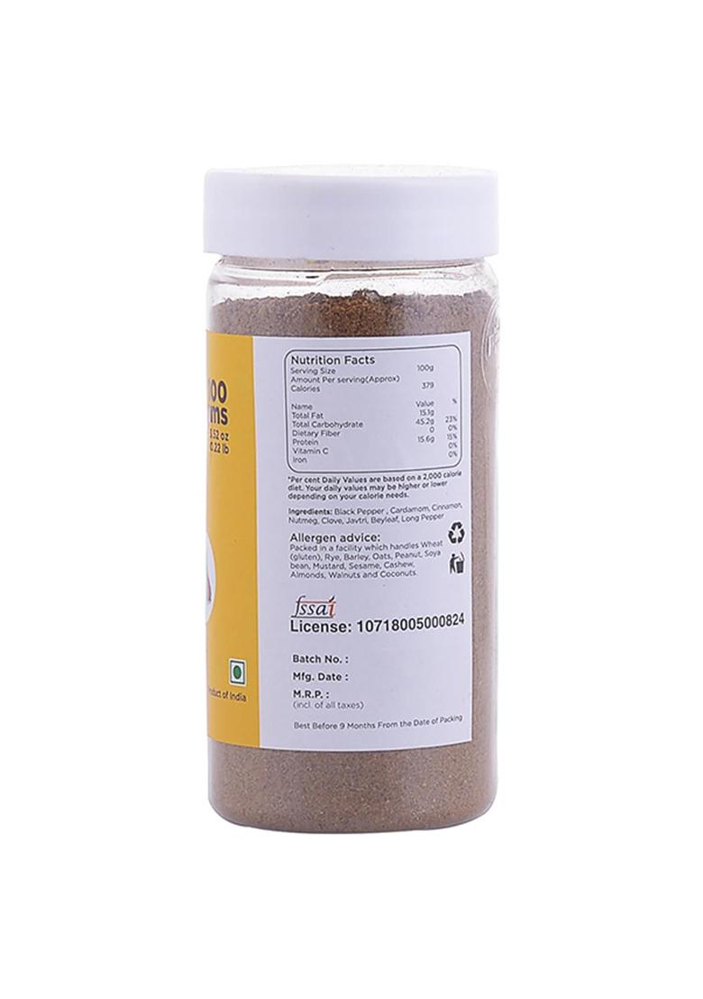 Go Earth Natural Garam Masala Powder | Aromatic Indian Blend For Curries & Gravies Pure, No Preservatives 100G