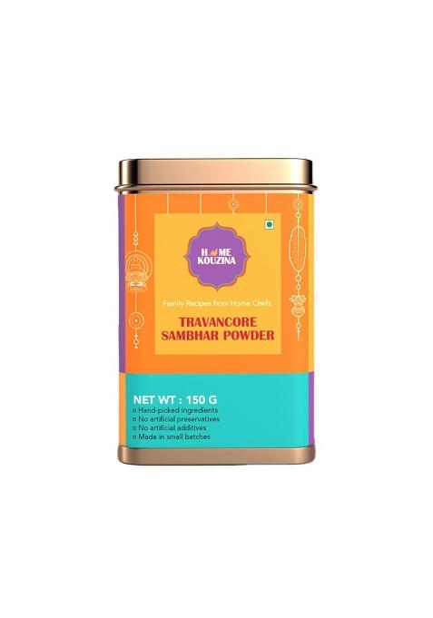 Home Kouzina Travancore Sambhar Powder - 150G | Authentic South Indian Spice Blend For Traditional Homemade Style, Bold Flavor No Artificial Additives Made In Small Batches