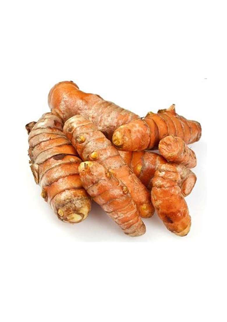 Ranna Raw Turmeric | Root Kachi Haldi Fresh Taaja Pasupu Pacha Manjal Pachamanjal Chemical Free Bright Orange Immunity Booster Natural And Export Quality, Bengal Origin (400 Gm), Organically Grown, Produced Sorted By Our Own Farmers - Indya