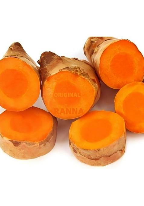Ranna Raw Turmeric | Root Kachi Haldi Fresh Taaja Pasupu Pacha Manjal Pachamanjal Chemical Free Bright Orange Immunity Booster Natural And Export Quality, Bengal Origin (400 Gm), Organically Grown, Produced Sorted By Our Own Farmers