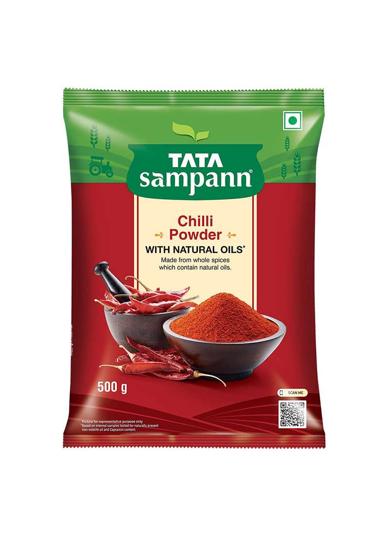 Tata Sampann Chilli Powder With Natural Oils, 500G & Coriander - Indya