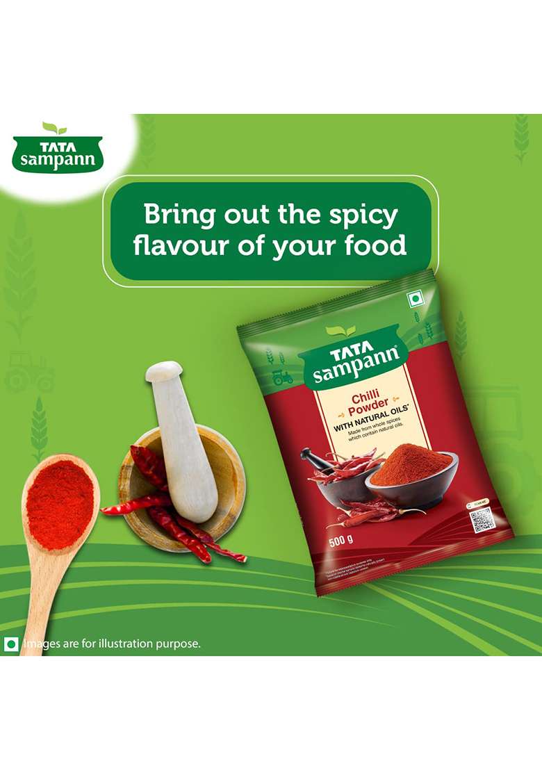Tata Sampann Chilli Powder With Natural Oils, 500G & Coriander - Indya
