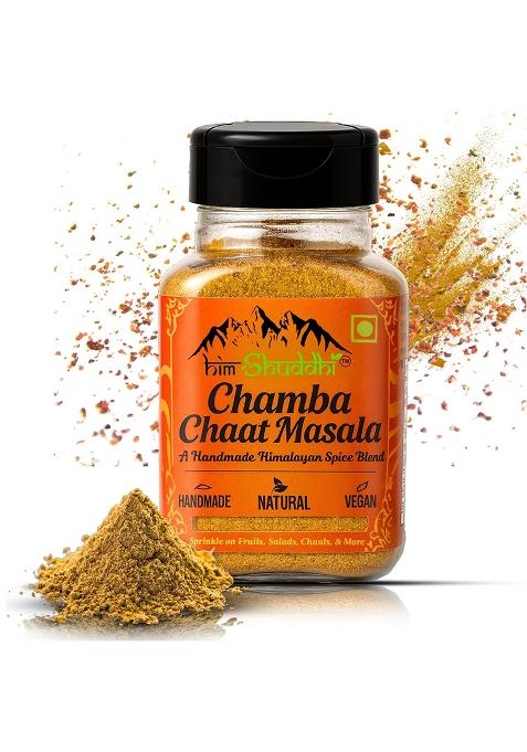 Himshuddhi Chamba Chaat Masala Powder | Chatpata Himalayan Namak For Fruits, Salads, Vegetables, French Fries, Noodle, Popcorn, Raita, Makhana & Lemon Drinks 100G Handmade Chemical-Free