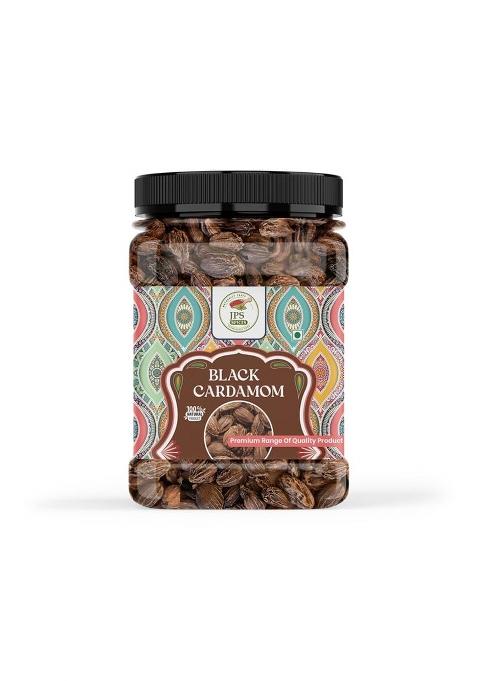Jps Spices Black Cardamom Handpicked, Fresh, Smoky Flavor Whole With Health Benefits For Culinary Excellence 1Kg