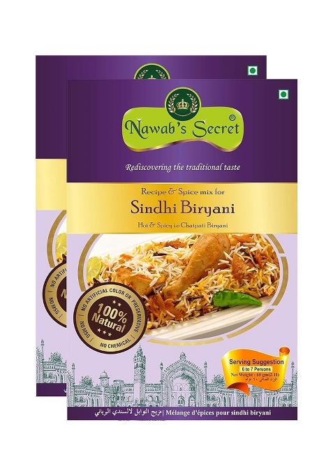 Nawab'S Secret Sindhi Biryani, 60 Gmn (Pack Of 2)