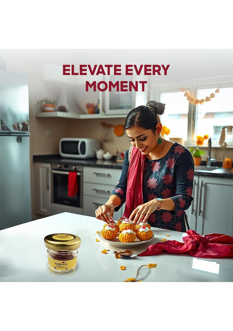 Saikaya Pure & Fresh Saffron Threads 1Gm | 100% Organic Kesar, Hand-Picked, Rich Aroma Color For Culinary And Health Use