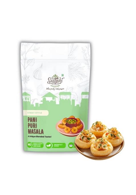 Saatyaki Naturals Panipuri Masala (50Gm) | Tangy-Spicy Golgappa Pani Mix Street-Style Flavour No Preservatives Ready To 100% Natural Ingredients
