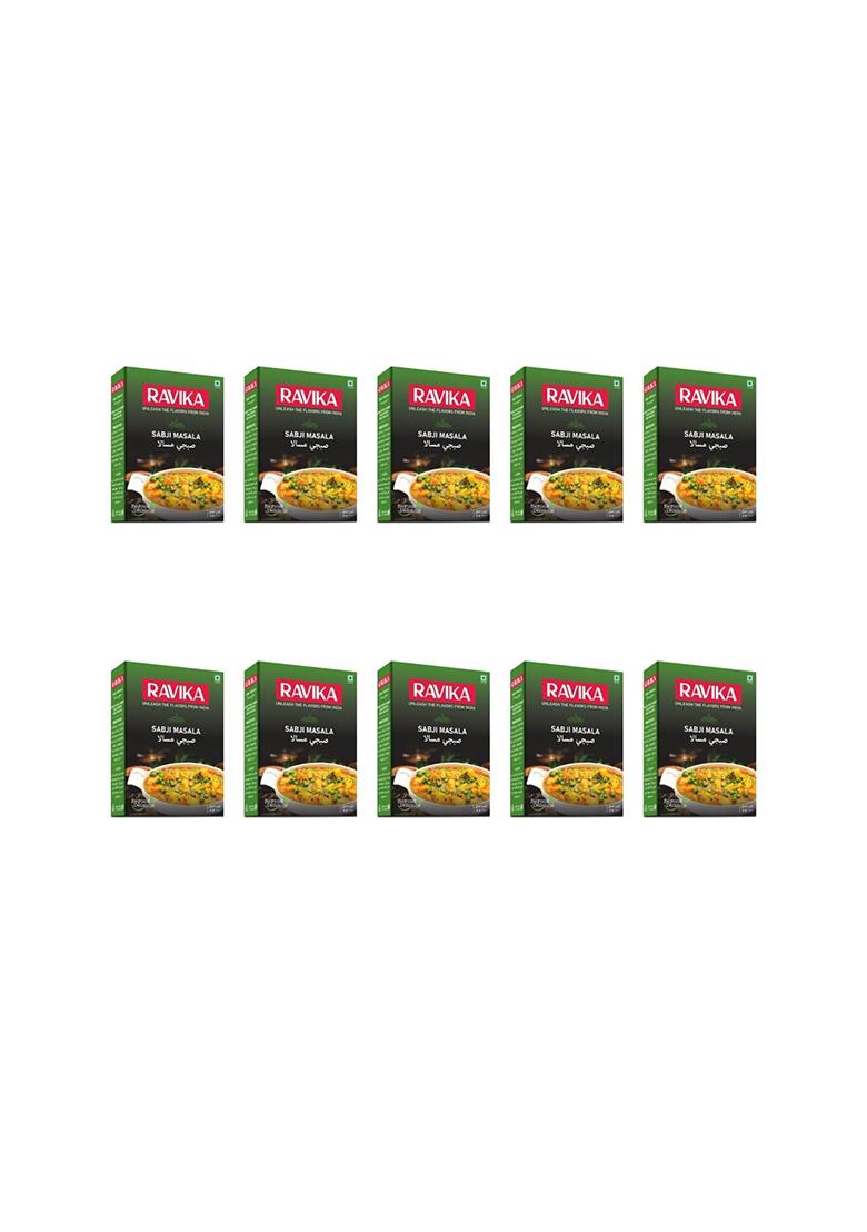Ravika Sabji Masala | Made With Aromatic Spices 100% Natural Ingredients Ready To Use Authentic Vegan Spice No Bulking Agent Artifical Colours Or Preservatives Used