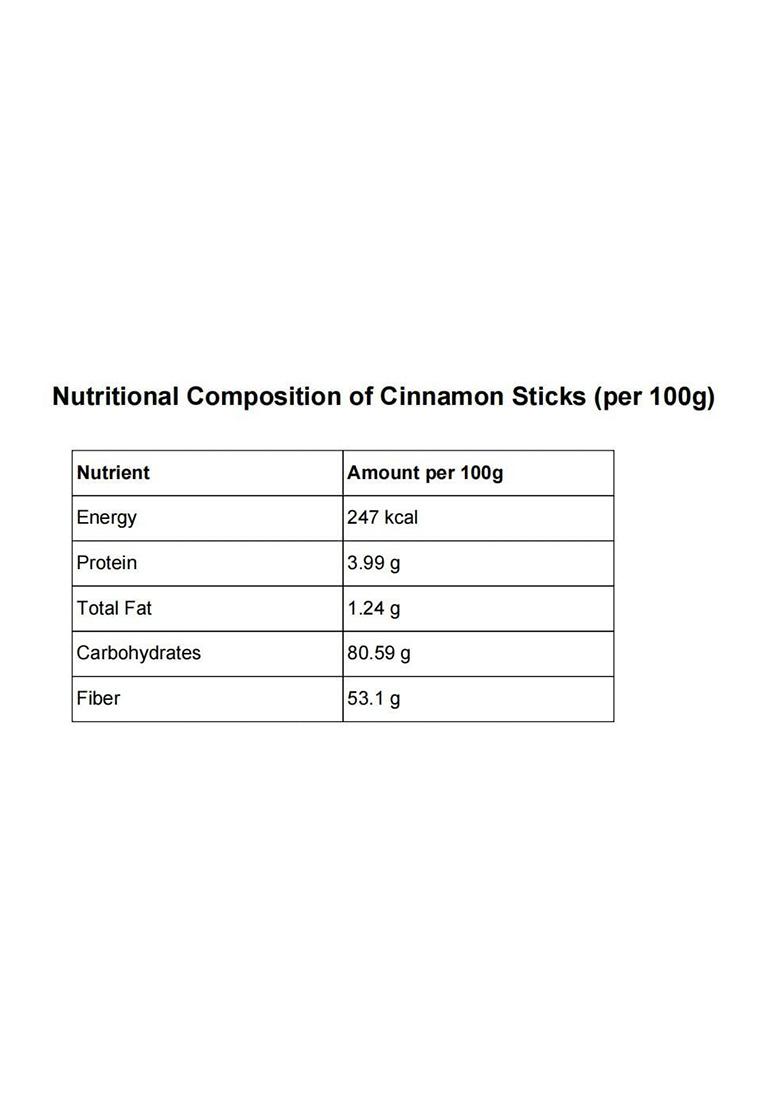 Spice Garden Natural Whole Cinnamon Sticks | Dalchini For Cooking & Chai Sabut Khada Masala Aromatic Indian Recipes Pure Fresh (100 Gram)