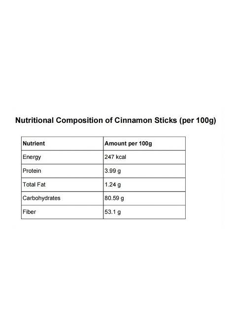 Spice Garden Natural Whole Cinnamon Sticks | Dalchini For Cooking & Chai Sabut Khada Masala Aromatic Indian Recipes Pure Fresh (100 Gram)