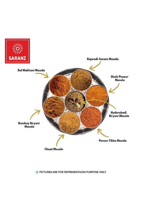 Saranz Spicy Kolhapuri Misal Masala Perfect For Cooking, Ready To Use Made With Dried Red Chilies, Cumin, Coriander Seeds, Black Pepper, Cloves, Cardamom|Kolhapuri Used In Pav, Veg Kohlapuri, Usal, Paneer Kohlapuri -100 Grams Sprinkler Jar