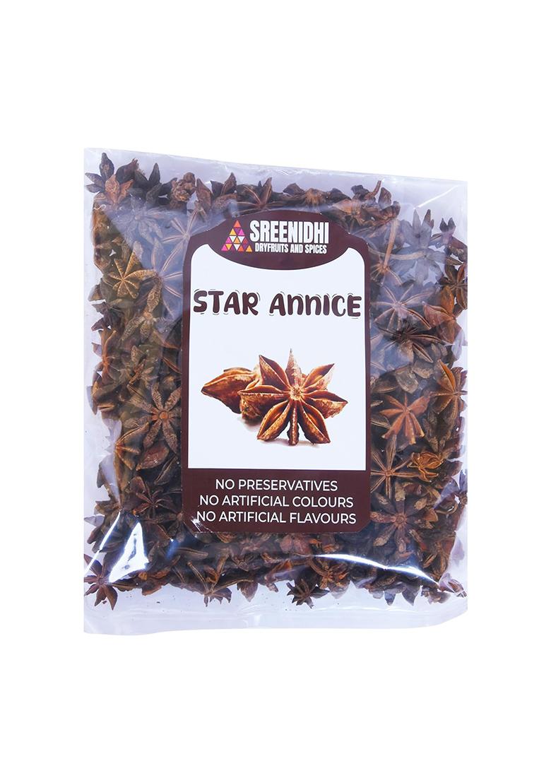 Sreenidhi Whole Star Anise 1Kg | Naturally Dried Spice Pods Aromatic & Flavorful Ideal For Cooking, Baking, Herbal Teas Ayurvedic Use