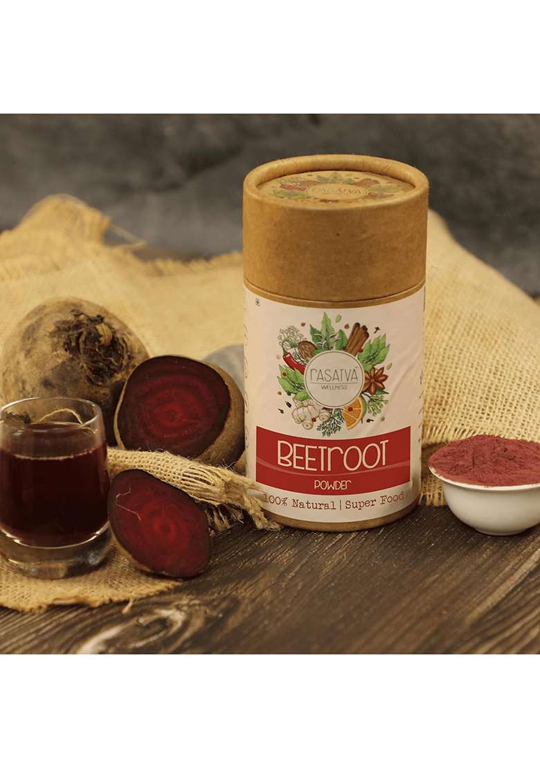 Rasatva Beetroot Powder | 100% Natural Superfood No Additives Preservatives Pack Of 1 X 100G - Indya