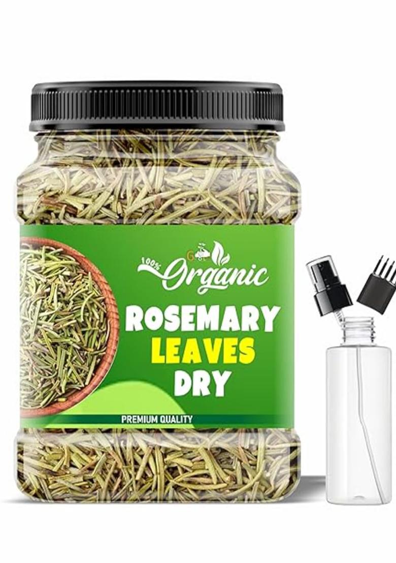 Mishiya Mart Premium Rosemary Leaves For Hair Growth And Seasoning, Herbal Tea Use Seasoning Jar, 100G