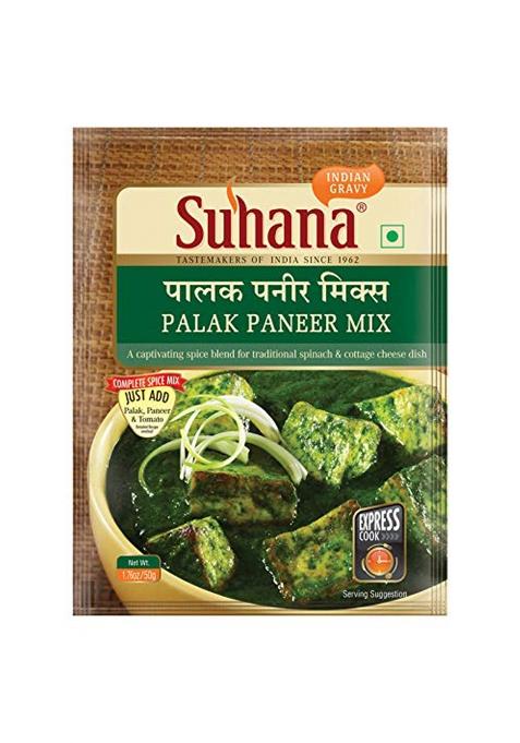 Suhana Palak Paneer Spice Mix 50G Pouch - Pack Of 4