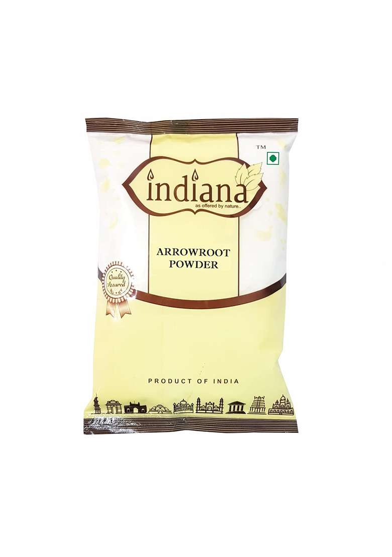 Indiana As Offered By Nature Natural Pure And Raw Arrowroot Powder For Gravy, Puddings, Soups, Bread More | Arrow Root Powder/Flour (250Gm) - Indya