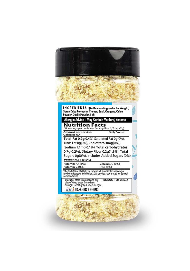 Saranz Parmesan Cheese & Herb, Falafel Exotic Adobo Seasoning ( Combo Pack Of 3 ) Made With Fresh Herbs | Used Meat, Tofu, Veggies, Pizza, Pasta Etc Making Delicious Cheesey Snacks Naturally Picked Spices 100 Gm Sprinkler Jar