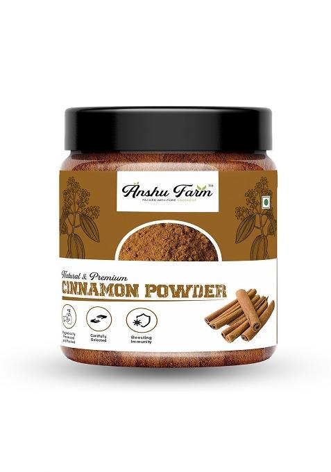 Anshu Farm Cinnamon Powder | Dalchini Ceylon Non Cassia Sourced From Sri Lanka Packed With Zero Preservatives Or Additives - 500Gm