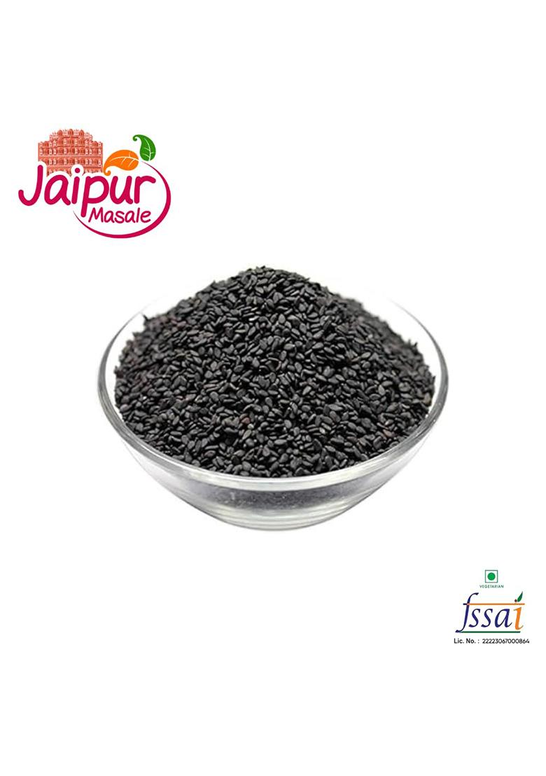 Shaan-E Jaipur Raw Black Sesame Seeds | Til For Eating Organic Gingelly Oil Kaale Weight Loss And Unhulled (900 Gm) Pack Of 2