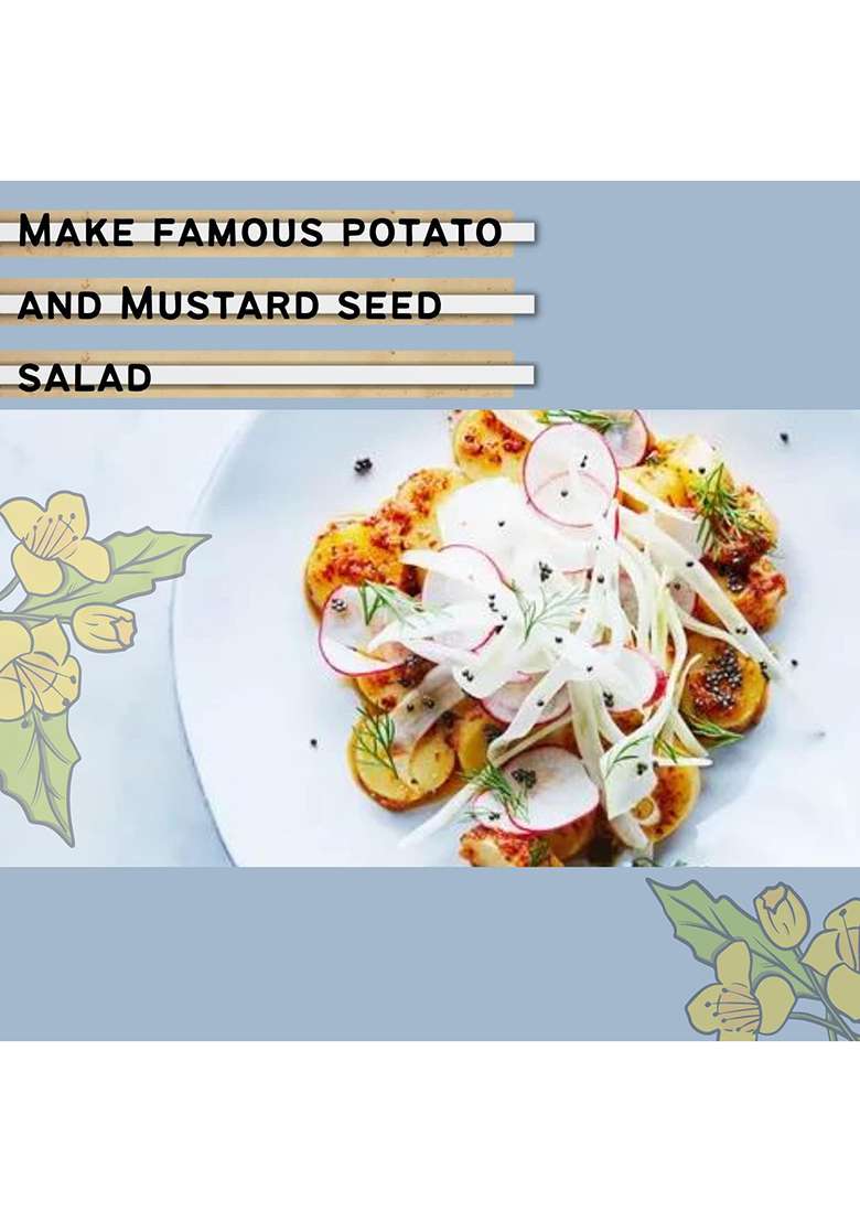 Bliss Of Earth Earth, Black Mustard Seeds 600Gm Organic For Cooking, (Kali Sarson) - Indya