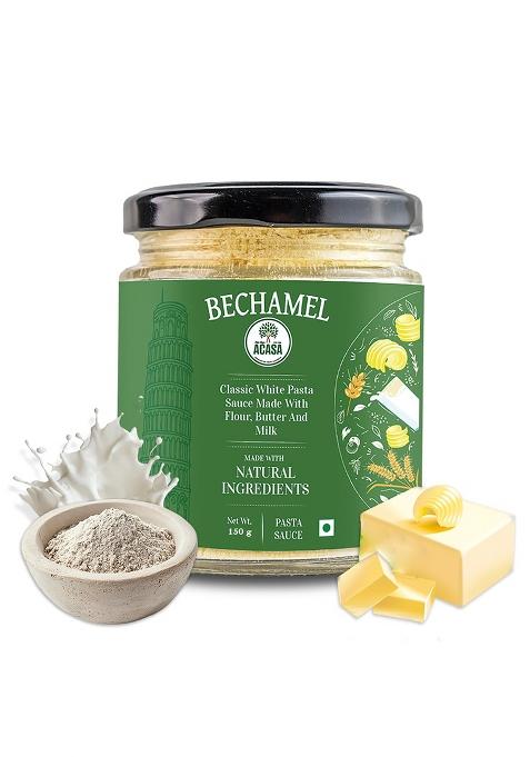 Little Italy Acasa Bechamel White Powder Sauce 150Gm - No Onion Garlic Perfect & Creamy For Pasta, Cheesy Recipes And Italian Cuisine