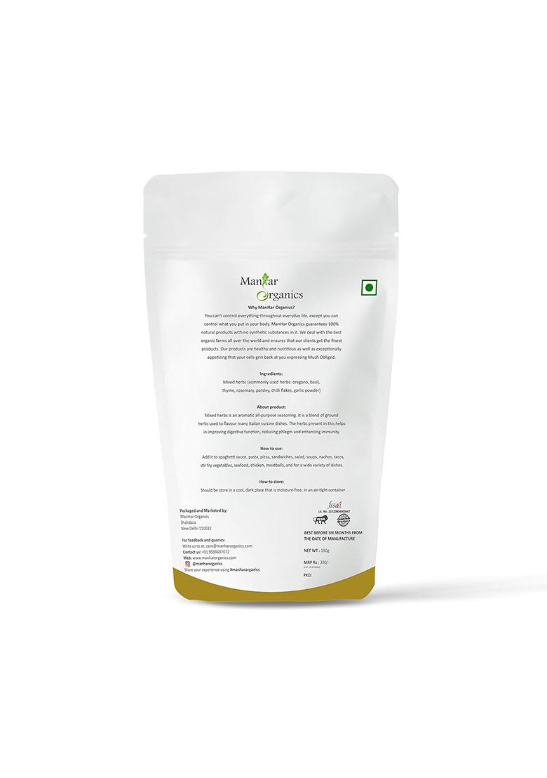 Manhar Organics Mixed Herbs Seasoning 150G