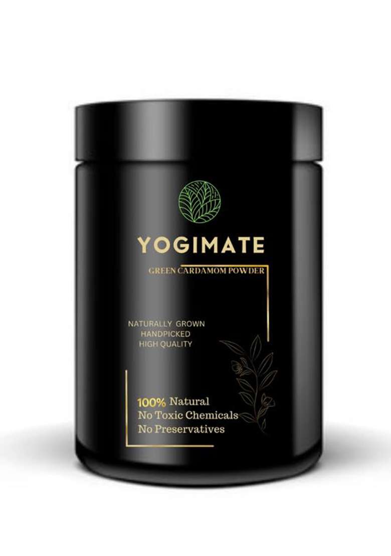 Yogimate Green Cardamom Powder - Hari Elaichi Pure & Naturals (250 Grams) - Indya