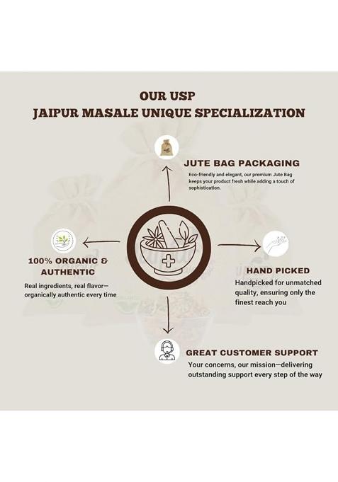 Jaipur Masale | Black Cardamom (Badi Elaichi) Bold Aroma & Smoky Flavor 100% Natural Whole Spice Ideal For Biryani, Curries Masala Chai (100) Gm With Jute Bag