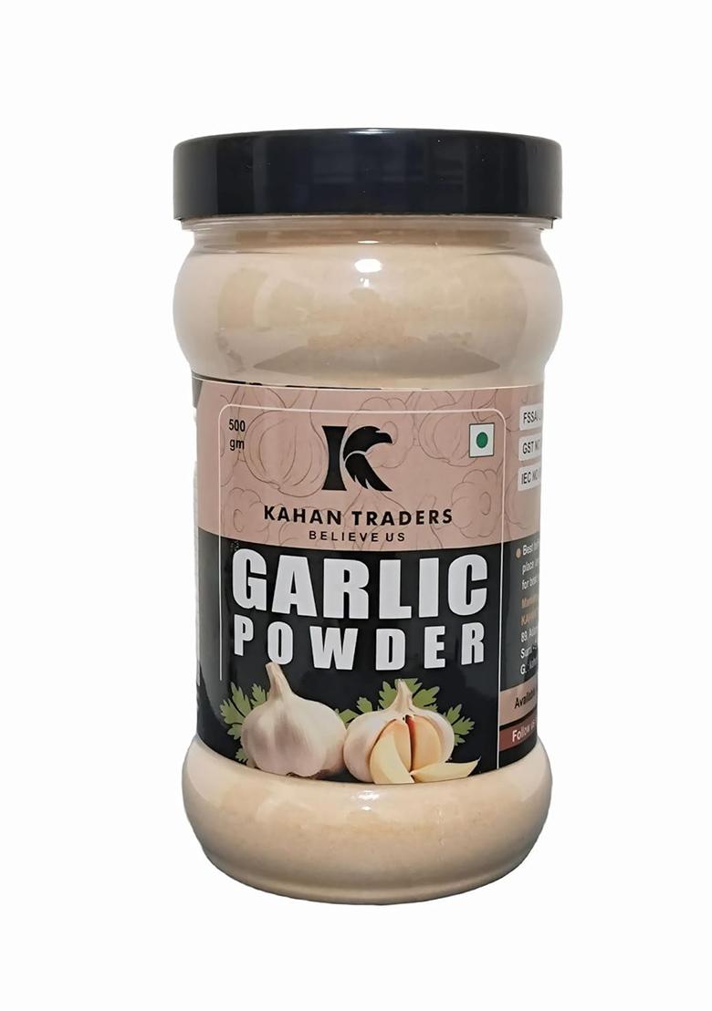 Kahan Traders Garlic Powder 500 Gm | Dry |100% Pure Lehsun Ready To Use Farm Fresh Zero Added Colours, Fillers, Additives & Preservatives |500 Gms