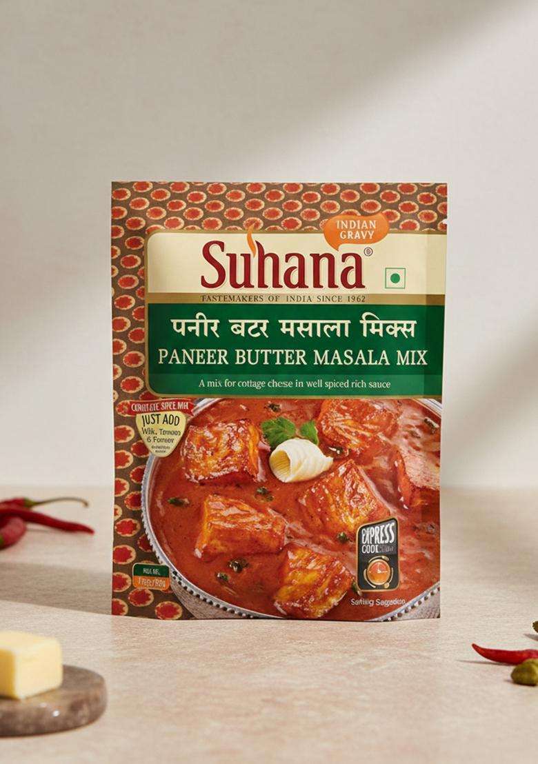Suhana Paneer Butter Masala 50G Pouch | Spice Mix Easy To Cook Pack Of 12 - Indya