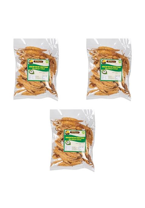 Ikkiyam Curd Dip Sun Dry Long Chilly | Mormilagai Vathal Premium & Organic Chillies Dahi Mirchi Thayyir Chilli Pure Natural Spicy Chillys Deliciously Meal Pack Of 3 100 Gram Each