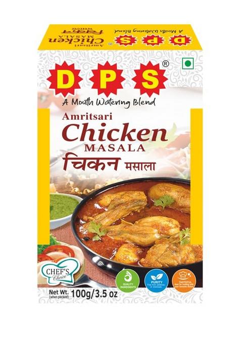 Dps Spices Chicken Masala - Authentic Indian Spice Blend, 100G Delicious & Aromatic (Pack Of 3)
