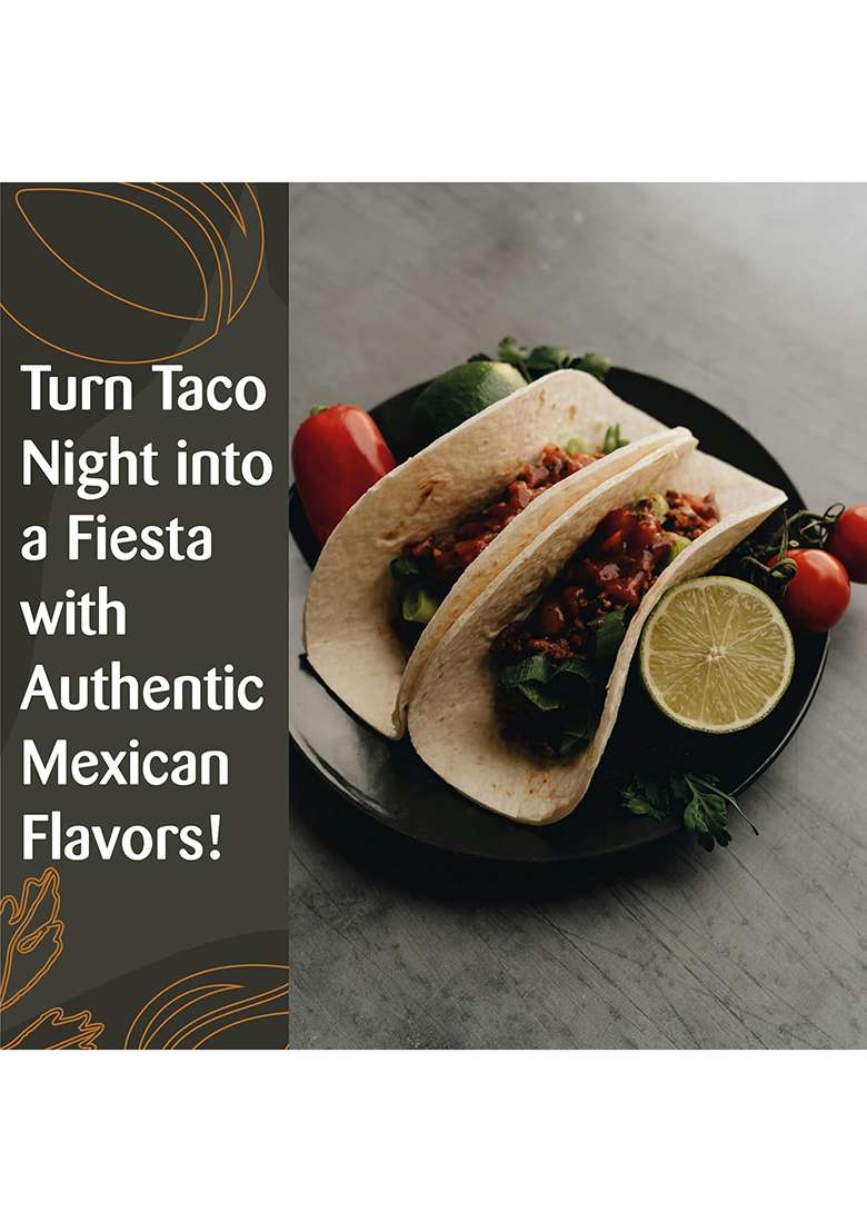 Omas Fresh Taco Mexican Seasoning 70G Perfect For Pizza, Pasta, Spaghetti, Bruschetta, Minestrone Soup | & Flavourful Zero Added Colours, Fillers, Additives Preservatives Cholesterol Free, Trans Fat-Free - Indya