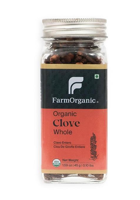 Farm Organic Cloves Whole Strong Aroma, Authentic Taste & 100% Pure, Fresh Laung With Bharpur Swaad For Every Recipe (45G)