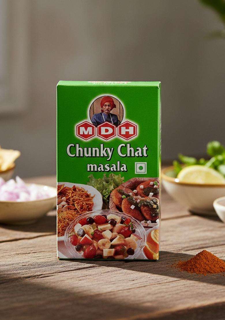 Mdh Chunky Chat Masala Powder, Vegetable Masala, 100G/115Gram - Indya