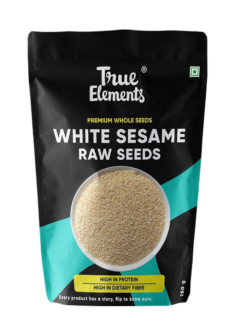 True Elements Raw White Sesame Seeds 150Gm