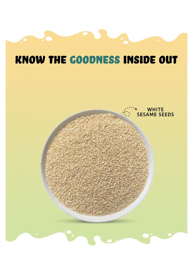 True Elements Raw White Sesame Seeds 150Gm