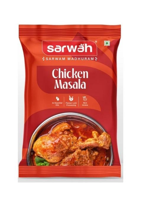 Sarwah Chicken Masala Aromatic Spice Blend For Rich & Flavorful Dishes - 500Gm